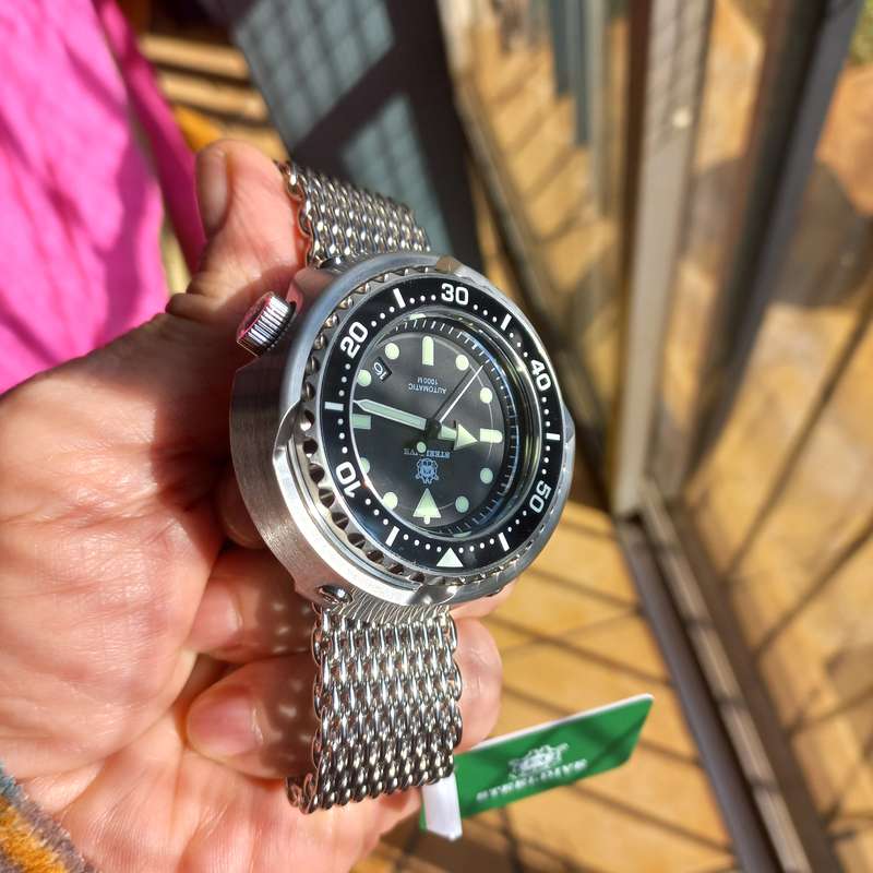 Steeldive Emperor Tuna 54mm*1000m Monoblock Diver Tuna-NH35A Automatic Seiko movement!!