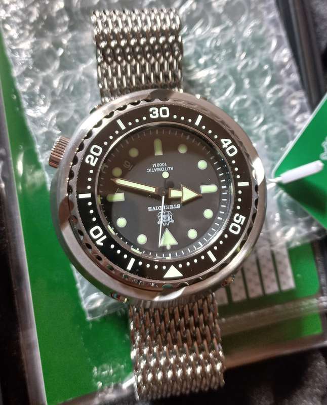 Steeldive Emperor Tuna 54mm*1000m Monoblock Diver Tuna-NH35A Automatic Seiko movement!!