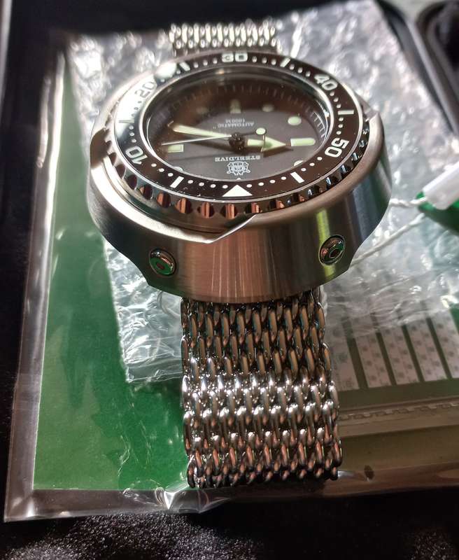 Steeldive Emperor Tuna 54mm*1000m Monoblock Diver Tuna-NH35A Automatic Seiko movement!!