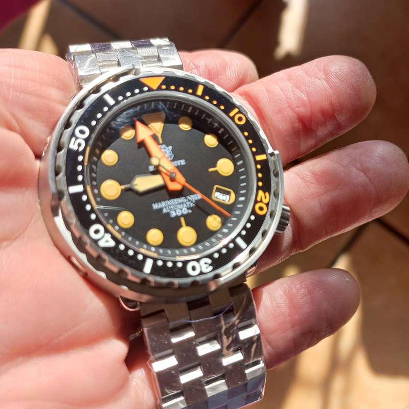 Steeldive Dive Engineer Tuna Can Seiko NH35A Automatic mvt.
