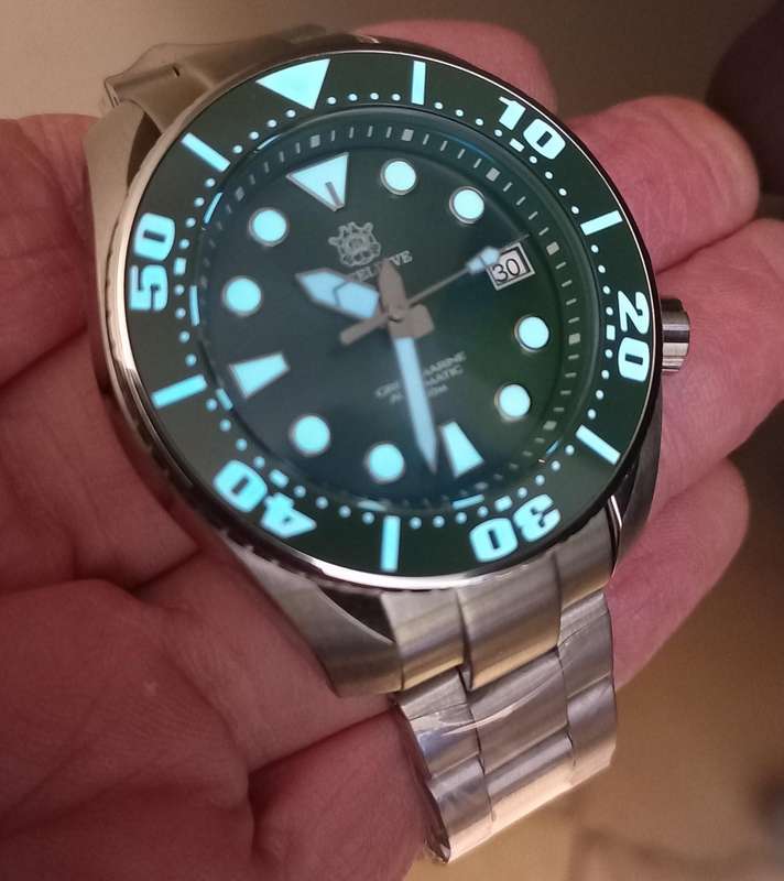 Steeldive 200m Sumo Seiko NH35A AUTOMATIC MOVEMENT 24 JEWELS