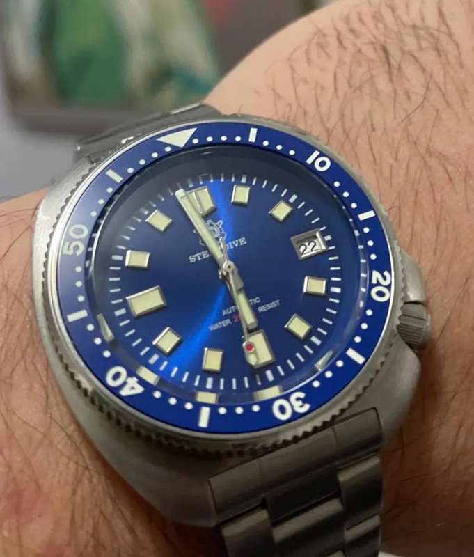 Steeldive SD1970 BLUE DIAL Seiko NH35A movement