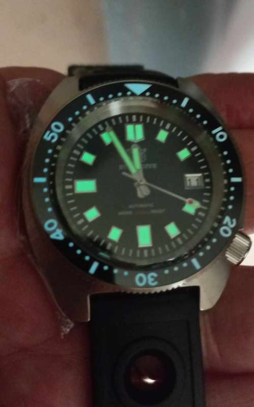 New-Steeldive Turtle 200m diver with Seiko NH35A movement