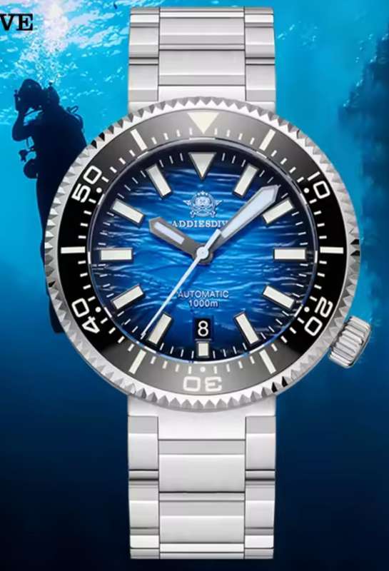Addiesdive 1000m"Puck"Helium Valve Seiko NH35A Automatic