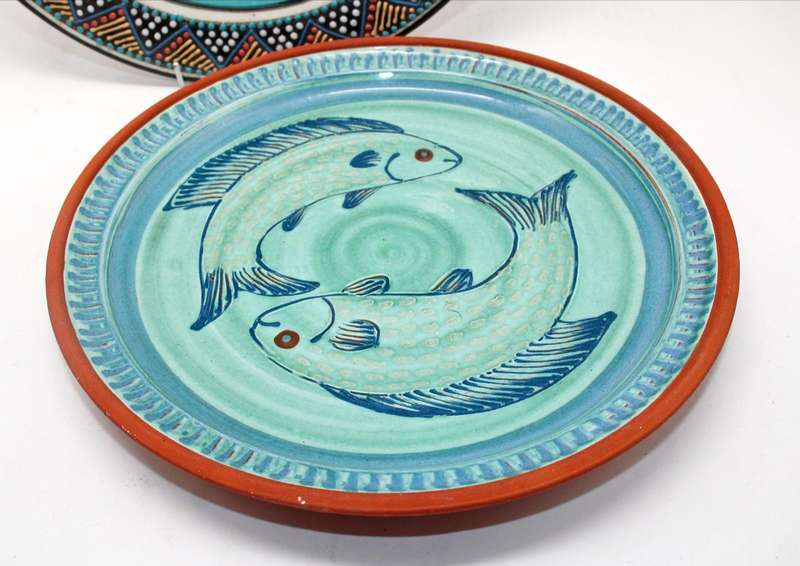 2005 Mfuneko Dingiswayo art pottery bowl and studio pottery dish