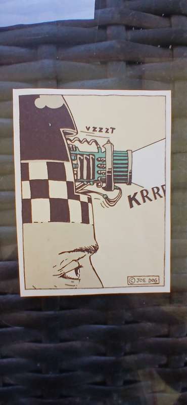 Authentic Anton Kannemeyer (Joe Dog) x 4 Bitterkomix Postcards