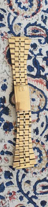 Omega gold capped watch bracelet