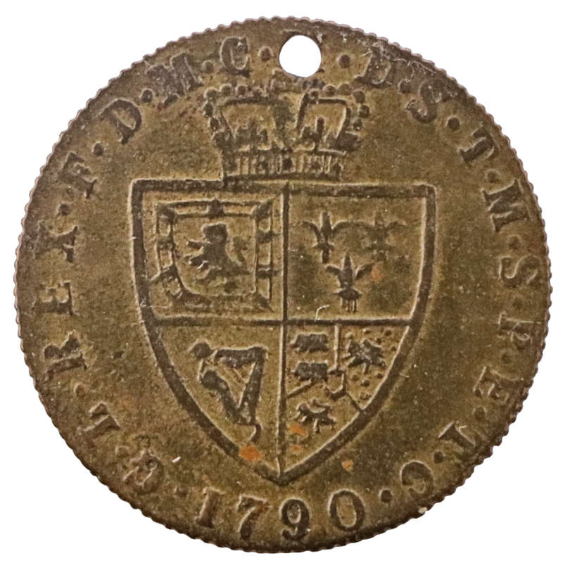 1790 United Kingdom Spade Guinea Gaming Token - George III