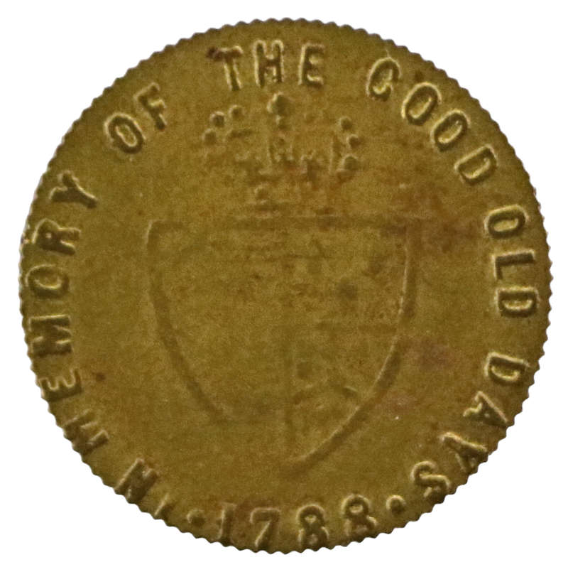 1788 United Kingdom, Spade Half Guinea Gaming Token - George III In memory of the good old days