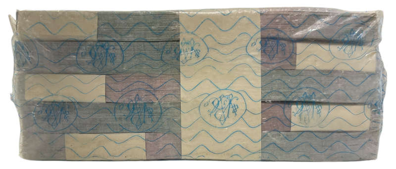 Scarce 500-Note brick of 1973 Angola 100 Escudos with official bank wrapper and issue note (50 000 E