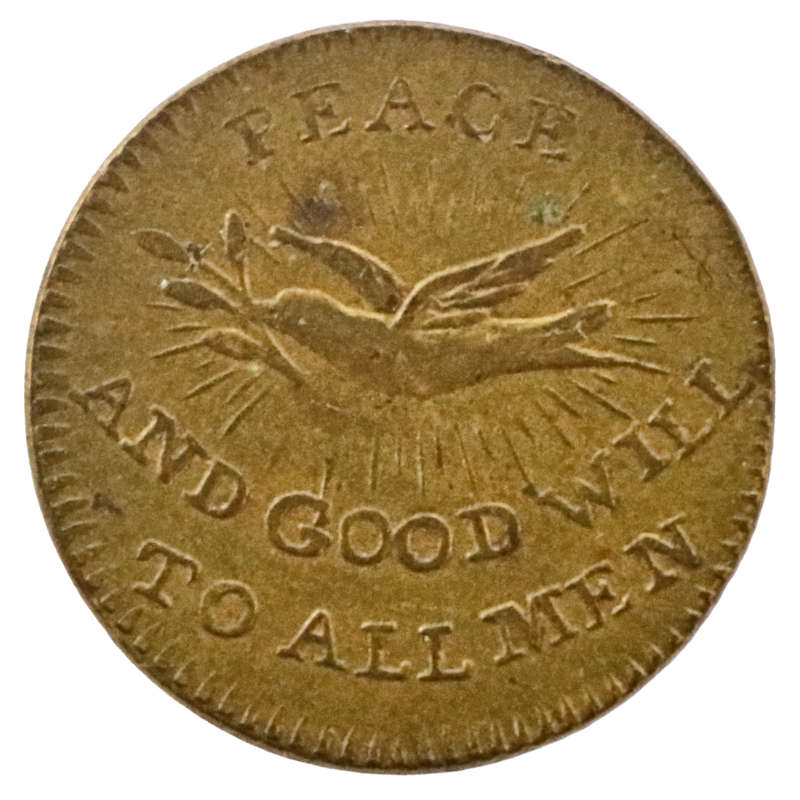 1801 United States of America The Desire of the People Copper medallion