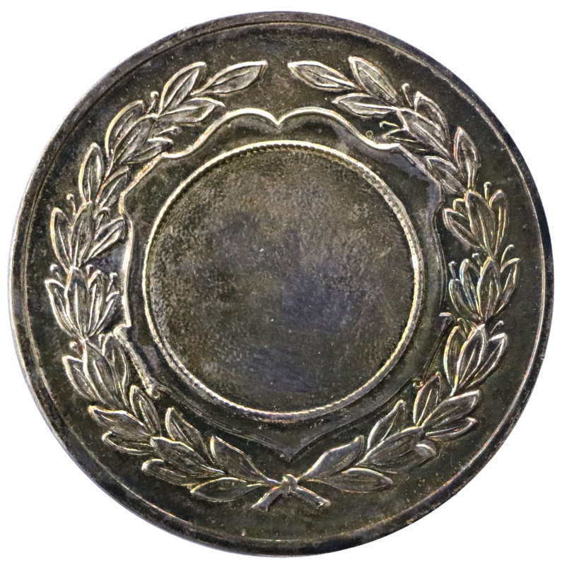Unissued Medallion, Silver Plated 53mm 47,5g, rim nick, 2 unknown holes on the rim
