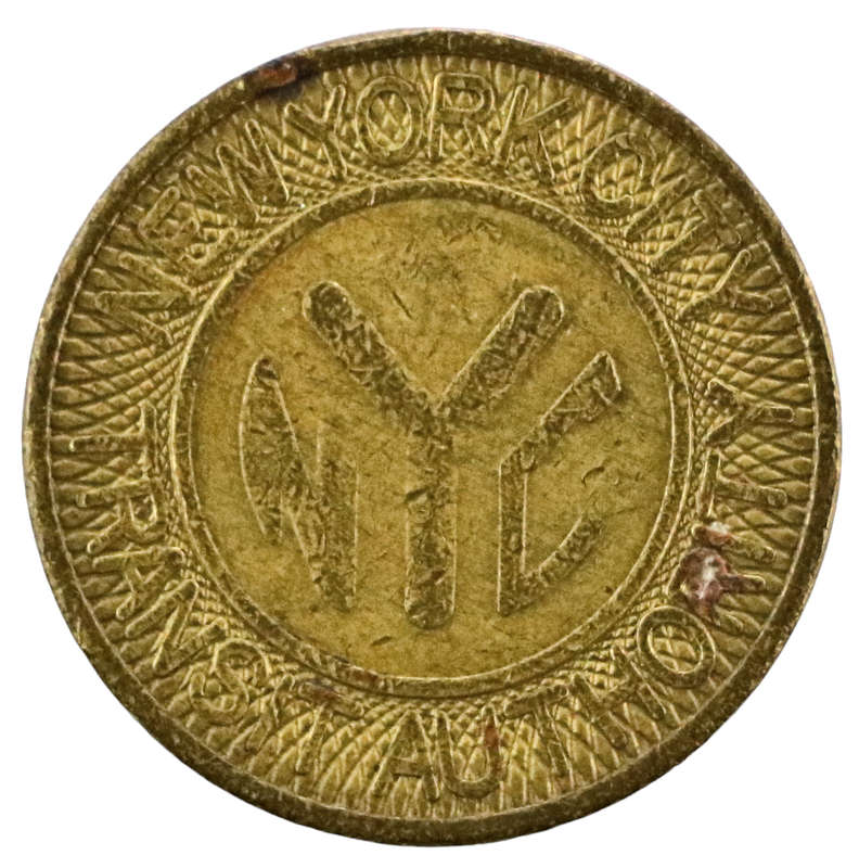 1980 United States, New York City Transit Token, 1 Fare