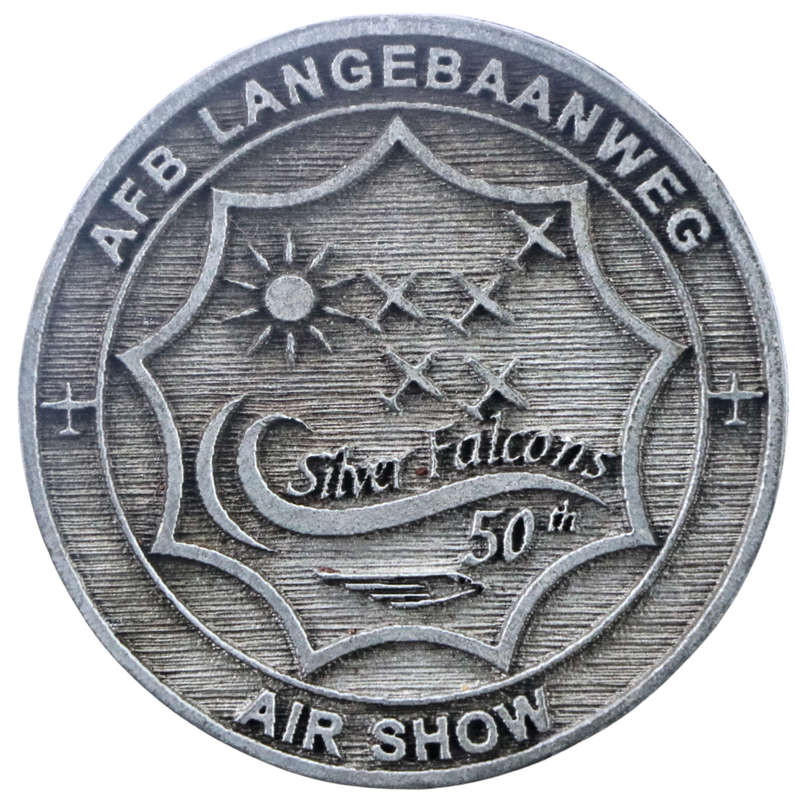 2017 Silver Falcons 50th Anniversary Air Show AFB Langebaanweg Key Ring 39mm