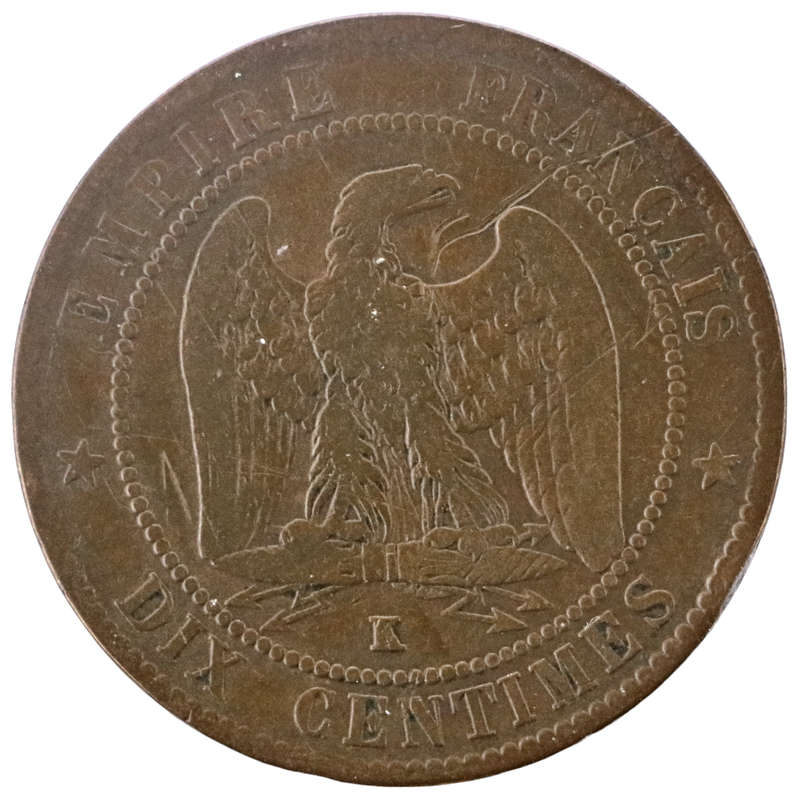 1856-W Lille France 10 Centimes
