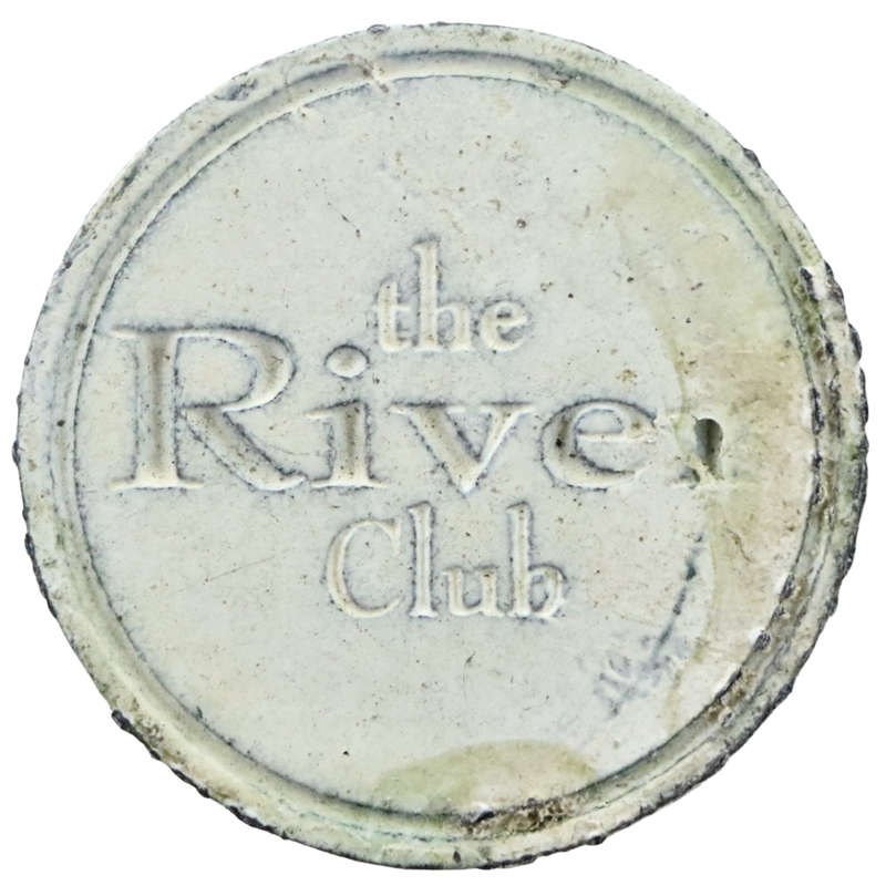 ND The River Club "2" Token 27mm 8,9g unknown metal