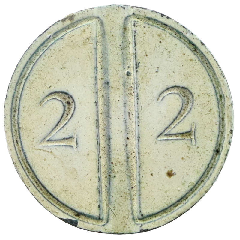 ND The River Club "2" Token 27mm 8,9g unknown metal