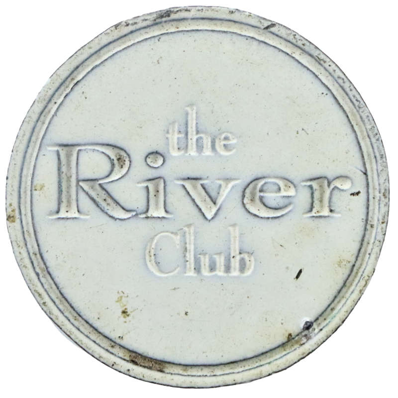 ND The River Club "2" Token 27mm 8,9g unknown metal