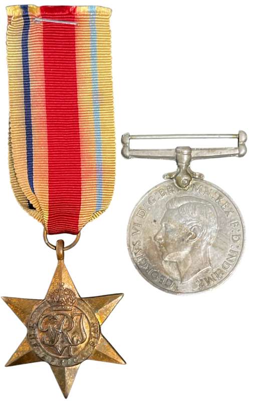 WW2 Medal pair Issued to F. J. Wolfaardt