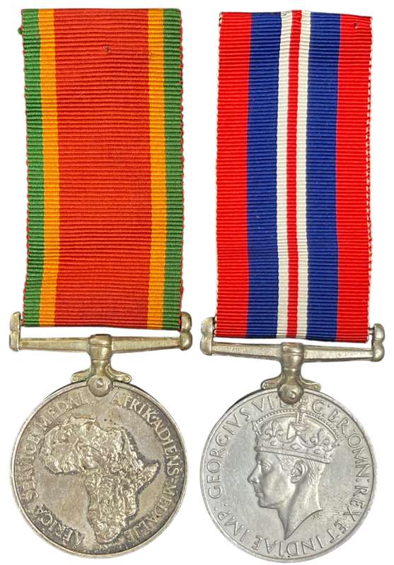 WW2 Medal pair Issued to R Papenfus