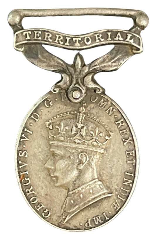 Territorial Efficiency miniature Silver Medal, no ribbon