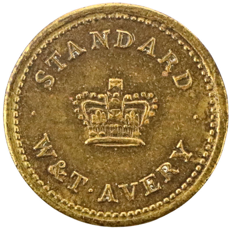 1842 Great Britain Standard W & T Avery Curt weight for Half Sovereign