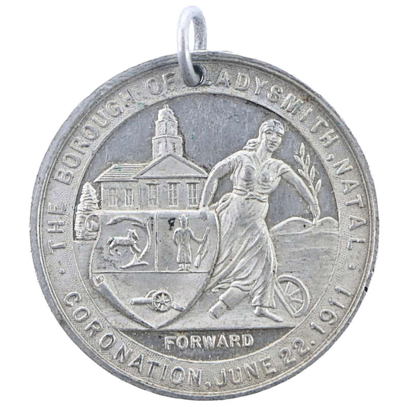1911 Coronation of King George V and Queen Mary Aluminum Medallion
