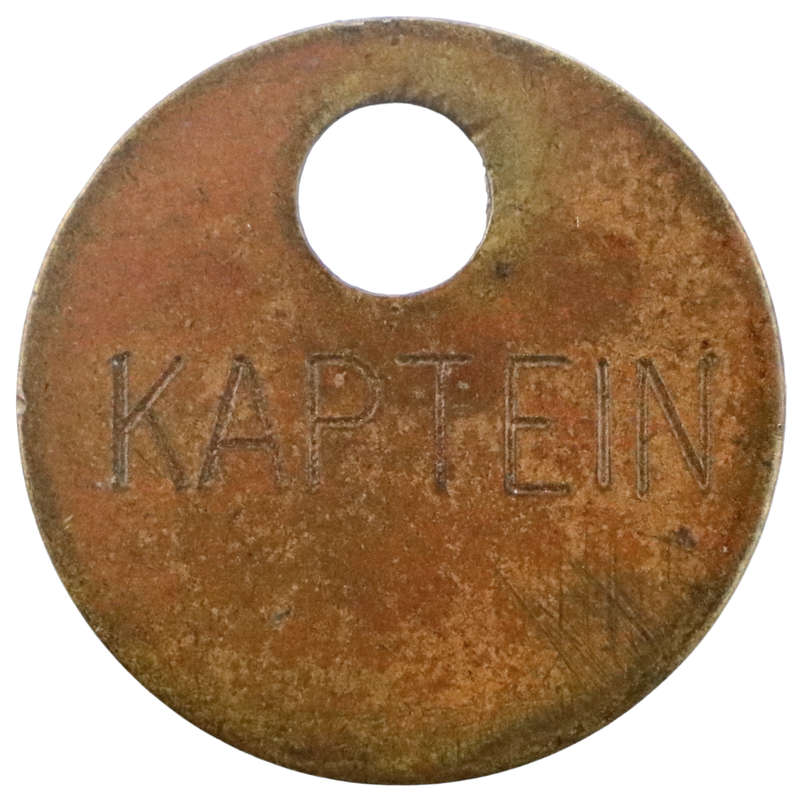 Personal belongings tag for "KAPTEIN" or Dog collar Tag