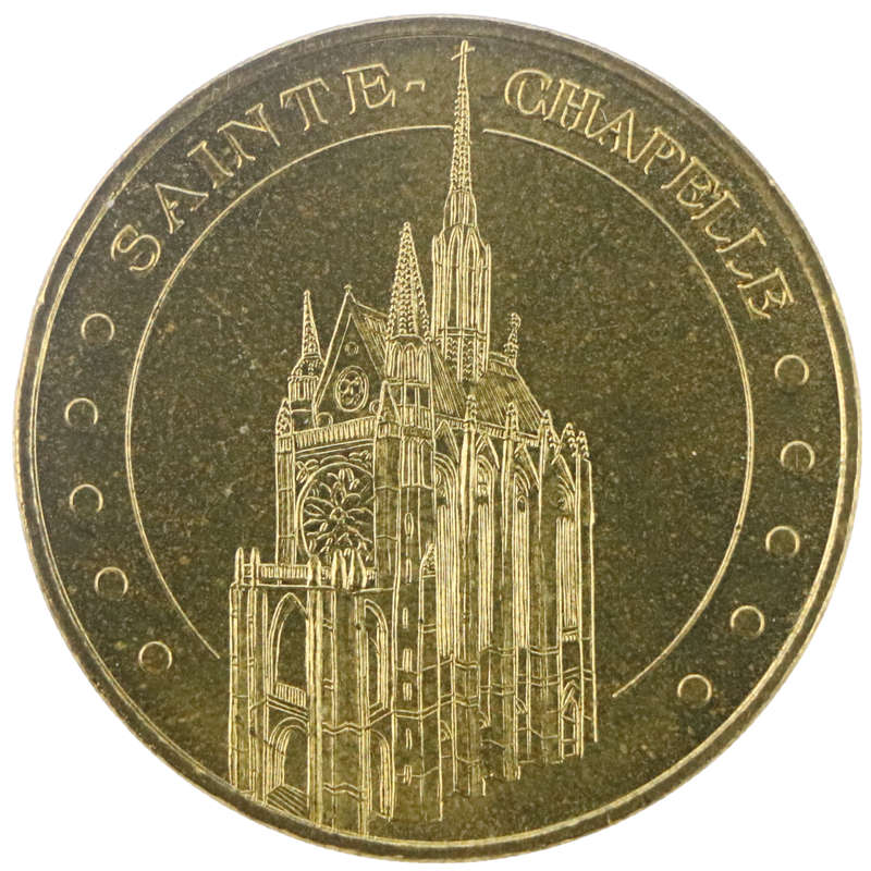 2012 France Sainte-Chapelle Paris Souvenir medallion, 15k Minted