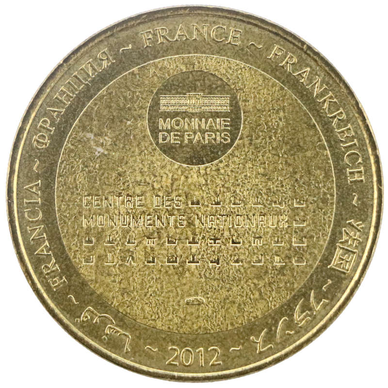 2012 France Sainte-Chapelle Paris Souvenir medallion, 15k Minted