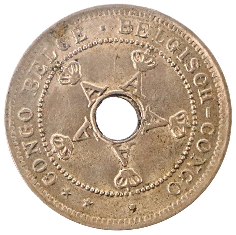 1921 Belgian Congo 5 Centimes KM#17