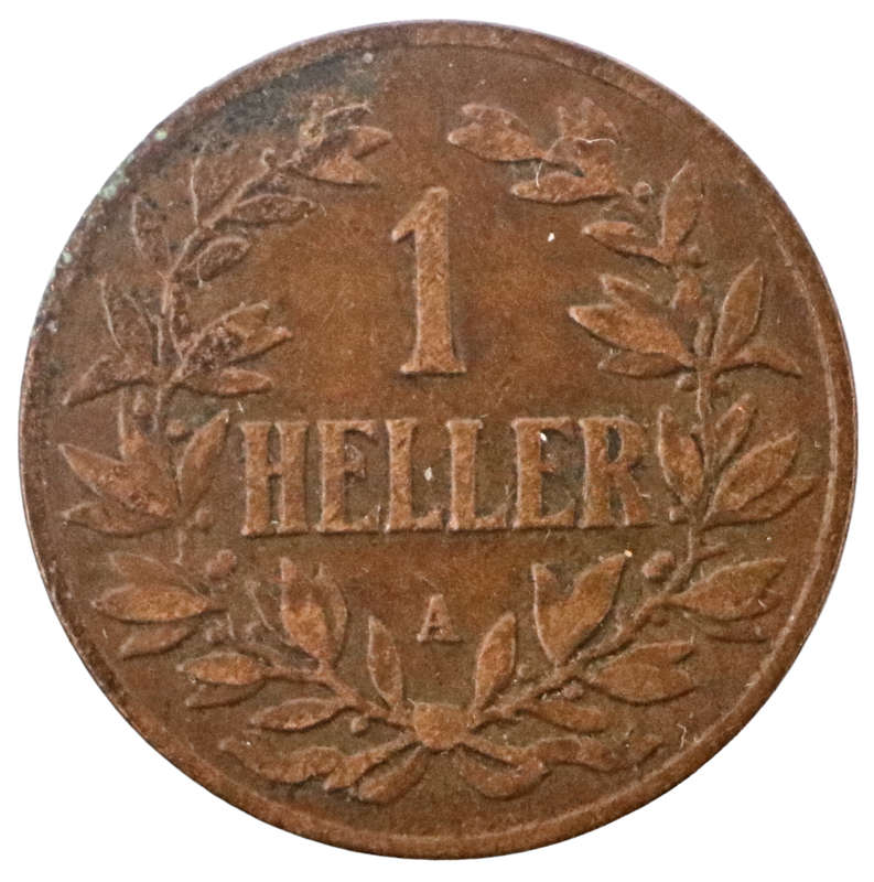 1904-A German East Africa 1 Heller KM#7