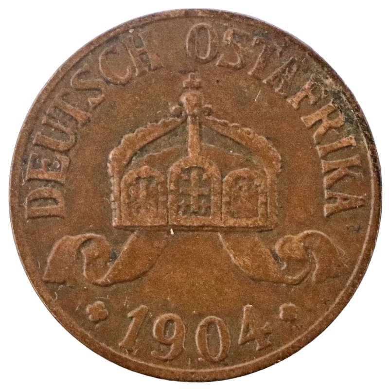 1904-A German East Africa 1 Heller KM#7