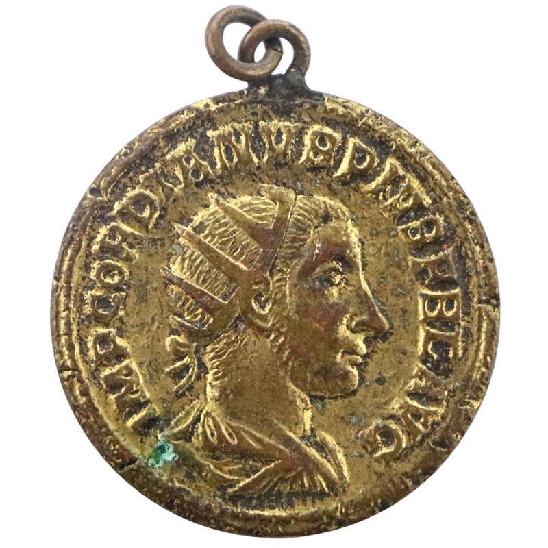 Ancient Emperor Antoninianus-themed Pendant (reproduction) 22,5mm 4,3g