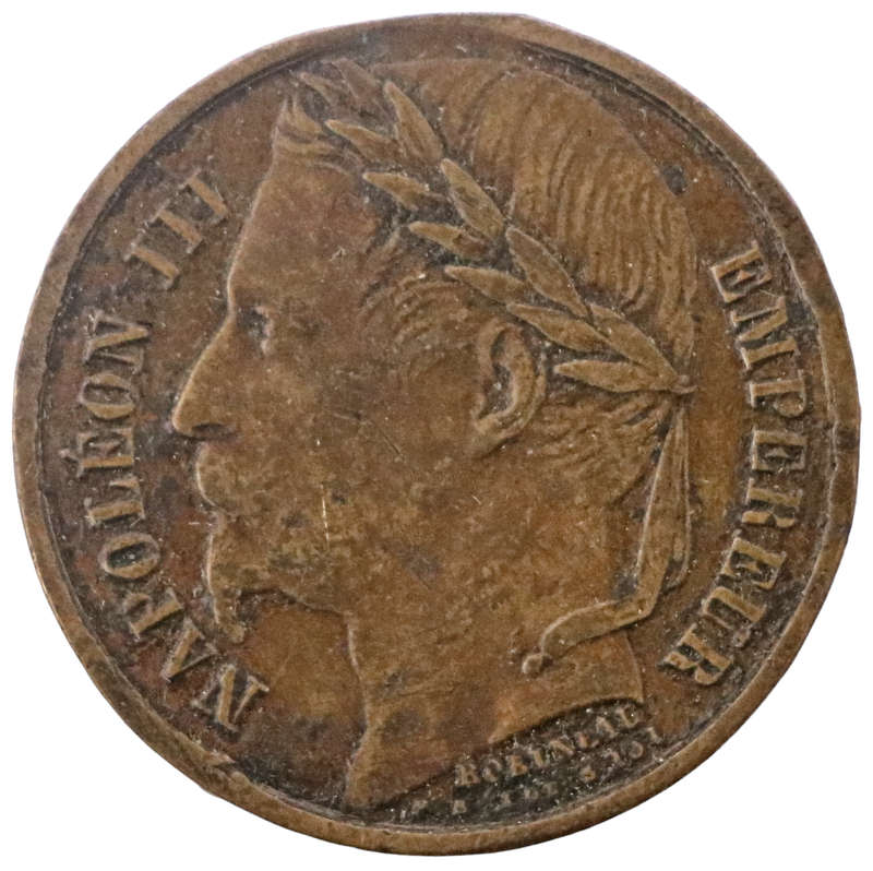 1852 France Emperor Napoleon III and Prince Imperial Napoleon Eugène Louis Jean Joseph Bonaparte Med