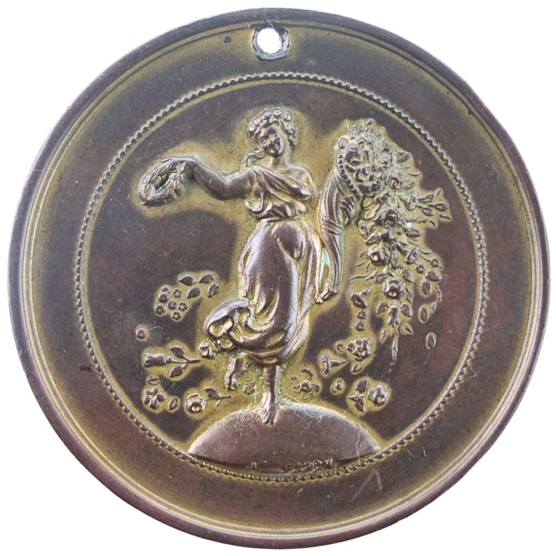 Early 1900's High Relief Un-Issued Medallion Minted by P. Fisch 48mm 38g