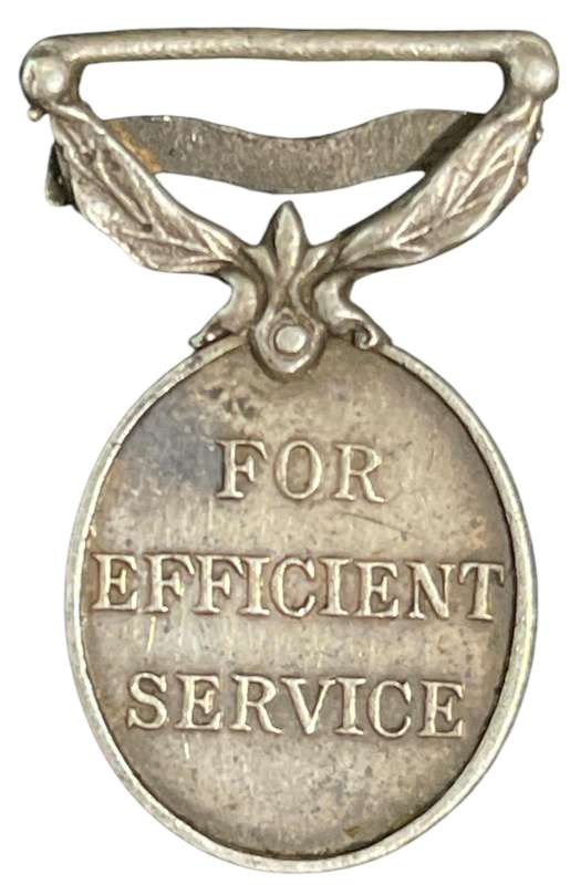 Territorial Efficiency miniature Silver Medal, no ribbon