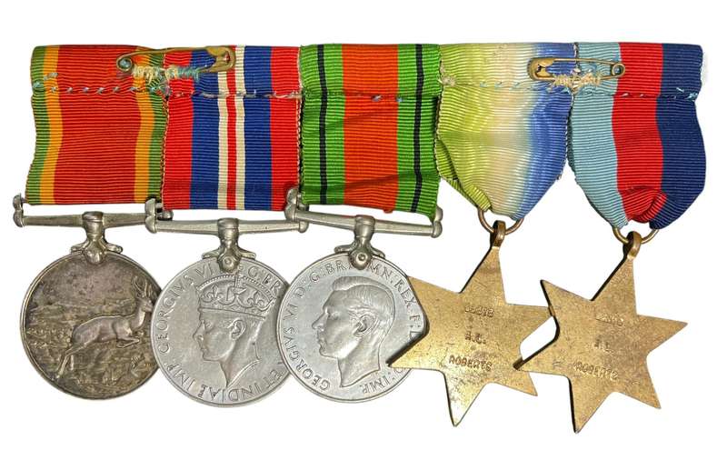 WW2 A. L. Roberts Medal Lot