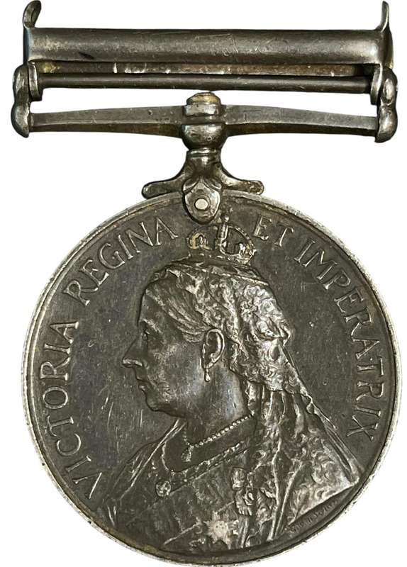 WW1 Full Size Queens South Africa Medal with Cape Colony Clasp, no ribbon, Engraved "1580 PTE E. A.