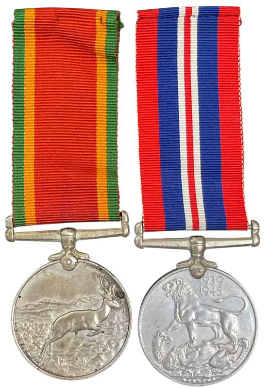 WW2 Medal pair Issued to R Papenfus
