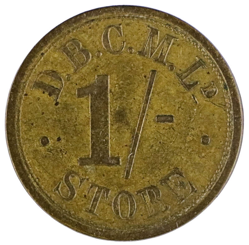De Beers Consolidated Miners Ltd Brass Shilling Token