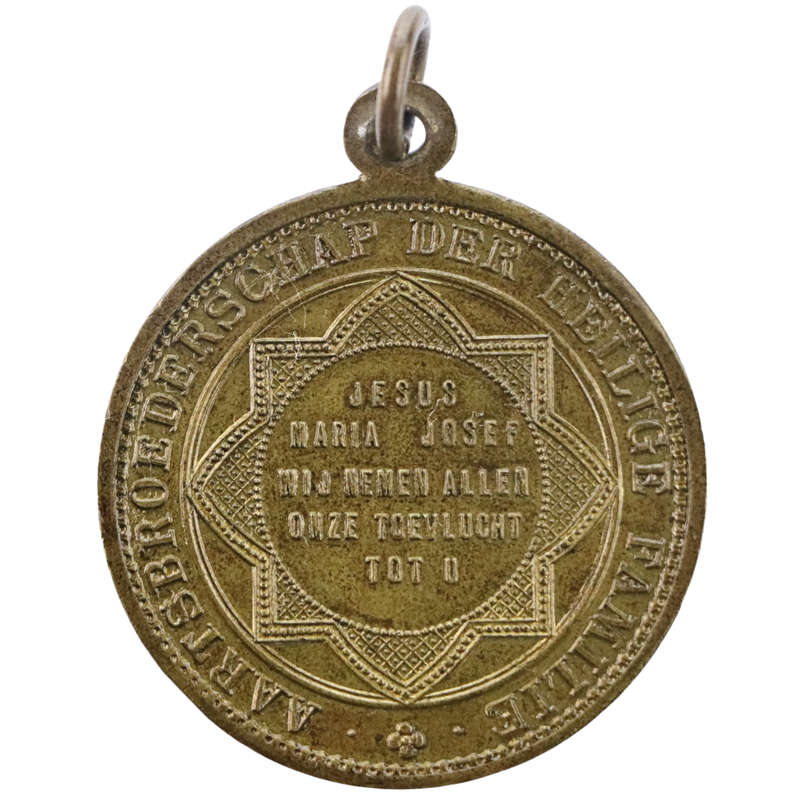 ND High Relief Dutch Religious Archconfraternity of The Holy Family  Medallion 32mm 14,8g
