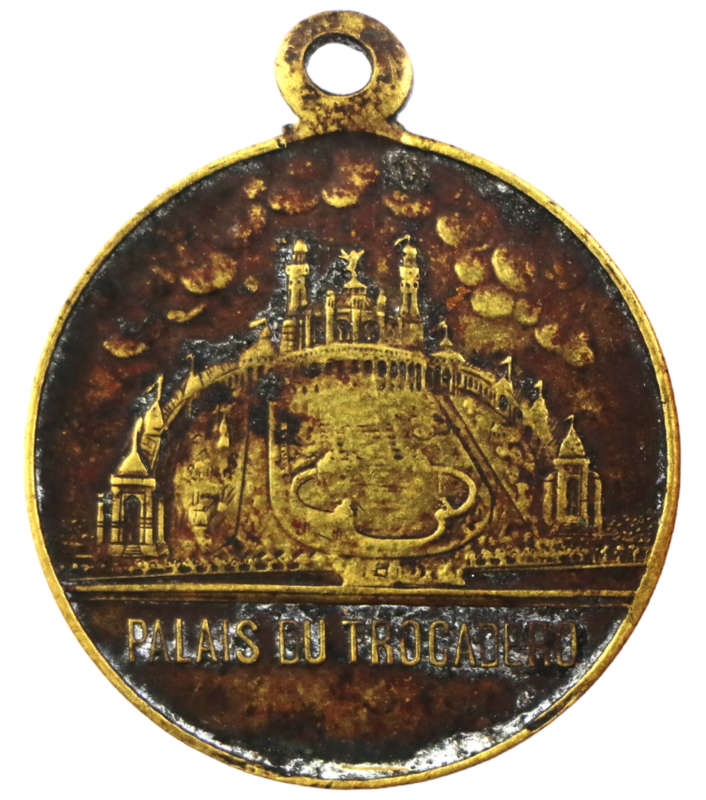 1889 France Paris Memorial of the World Exposition in Paris 100th anniversary of the Bastille 27mm 4