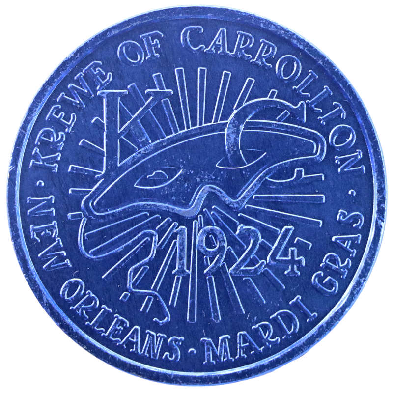 2020 United States New Orleans Mardi Gras Krewe of Carrollton Color My World Aluminum Token