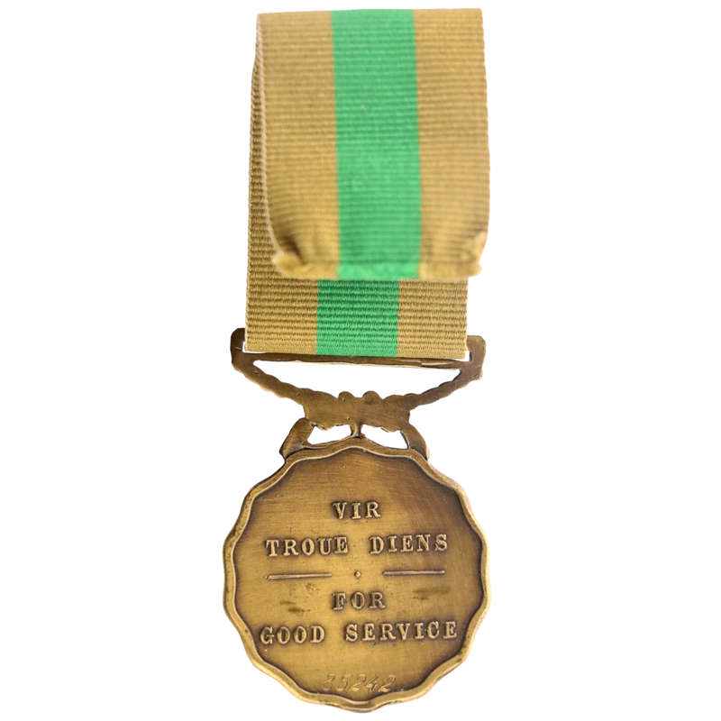 South Africa Full Size SADF 10 Year Service Medal with Ribbon, 39mm #85242