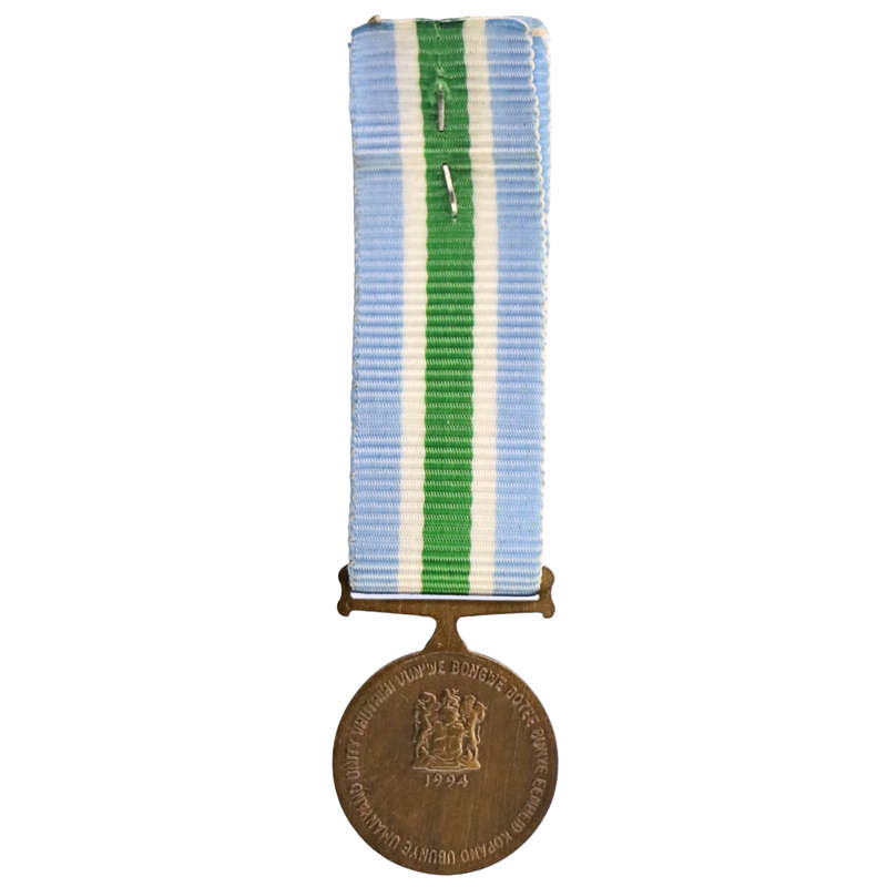 South Africa Miniature Unitas Commemorative Medal with Ribbon, un-numbered 20mm