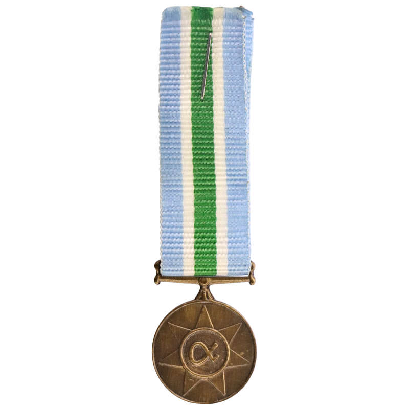 South Africa Miniature Unitas Commemorative Medal with Ribbon, un-numbered 20mm
