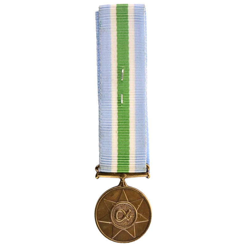 South Africa Miniature Unitas Commemorative Medal with Ribbon, un-numbered 20mm
