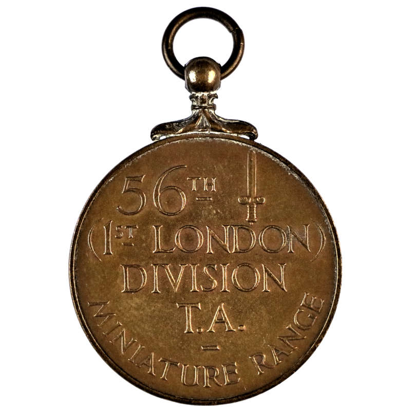56th 1st London Infantry Division T.A. Miniature Range Medal 28mm