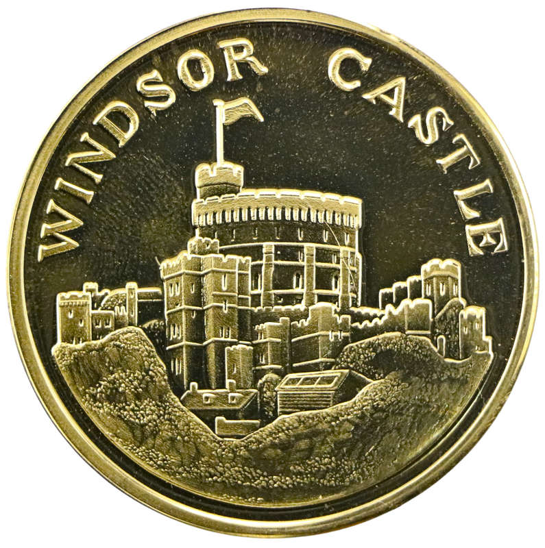 United Kingdom Windsor Castle Diamond Wedding Anniversary Proof Medallion 38mm